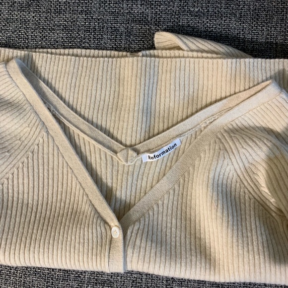 Reformation Faro Cashmere Cardigan 